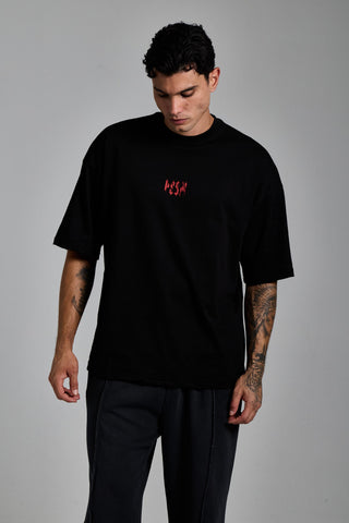siyah erkek less but better graphic tee passion athletics