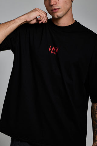 siyah erkek less but better graphic tee passion athletics