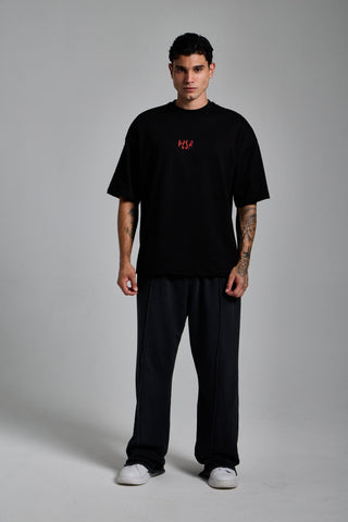 siyah erkek less but better graphic tee passion athletics