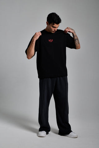 siyah erkek less but better graphic tee passion athletics