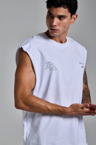 beyaz erkek manifest graphic tank top passion athletics