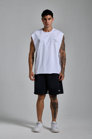 beyaz erkek manifest graphic tank top passion athletics