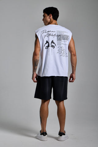 beyaz erkek manifest graphic tank top passion athletics