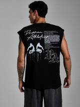 Manifesto Graphic Tank Top | Siyah