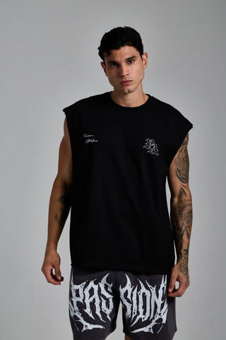 siyah erkek manifest graphic tank top passion athletics
