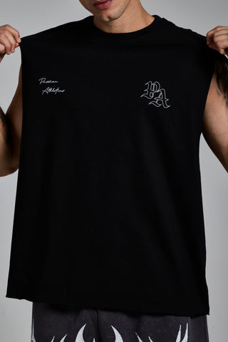 siyah erkek manifest graphic tank top passion athletics