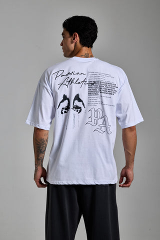 beyaz erkek manifest graphic tee passion athletics