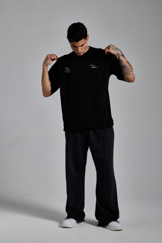 siyah erkek manifest graphic tee passion athletics