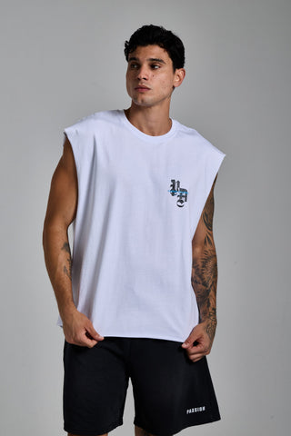 beyaz erkek p.a. graphic tank top passion athletics