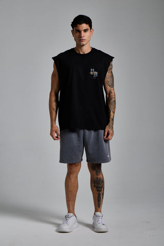 siyah erkek p.a. graphic tank top passion athletics