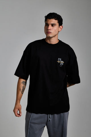 siyah erkek p.a. graphic tee passion athletics