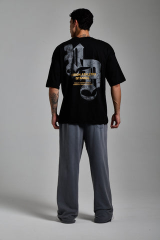 siyah erkek p.a. graphic tee passion athletics