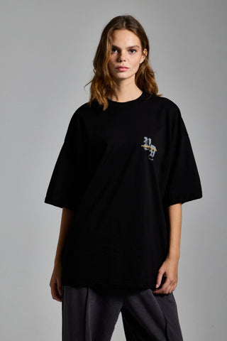 siyah kadin p.a. graphic tee passion athletics