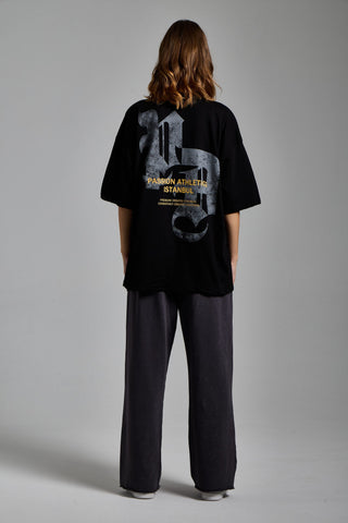 siyah kadin p.a. graphic tee passion athletics