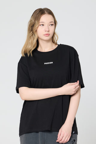Passion Everyday Oversize Tshirt | Siyah