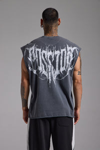 Washed Spike Oversize Tank | Füme