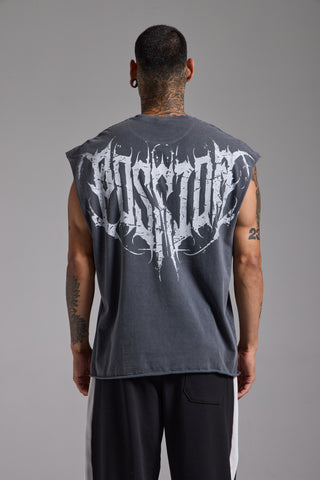 Washed Spike Oversize Tank | Füme