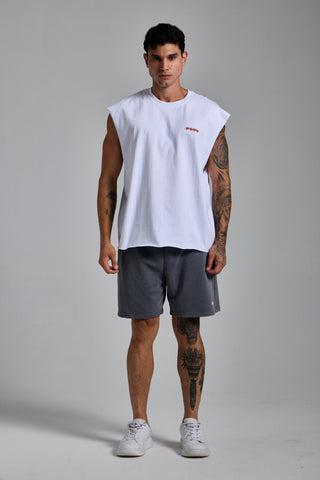 beyaz erkek pssn graphic tank passion athletics