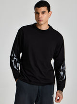 Inferno Graphic Longsleeve | Siyah