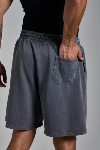 buz mavisi erkek washed basic shorts passion athletics