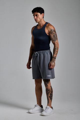 buz mavisi erkek washed basic shorts passion athletics
