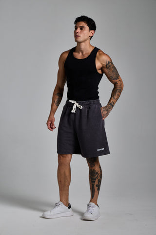 füme erkek washed basic shorts passion athletics