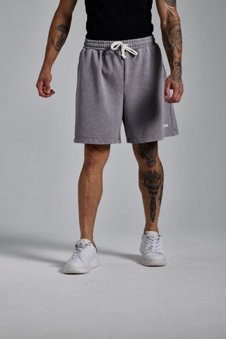 gri erkek washed basic shorts passion athletics