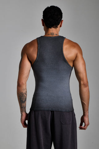 gri erkek washed ribbed tank top passion athletics