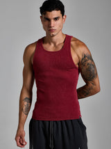 Washed Ribbed Tank Top | Kırmızı