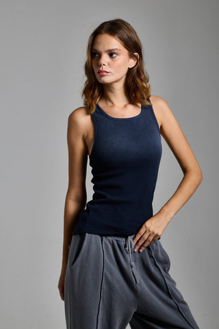 mavi kadin washed ribbed tank top passion athletics