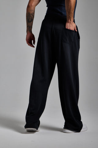 puslu siyah erkek washed stripe jogger passion athletics