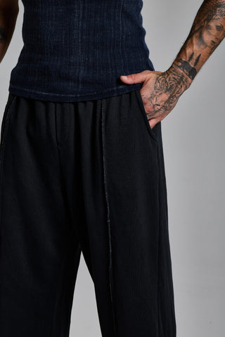 puslu siyah erkek washed stripe jogger passion athletics
