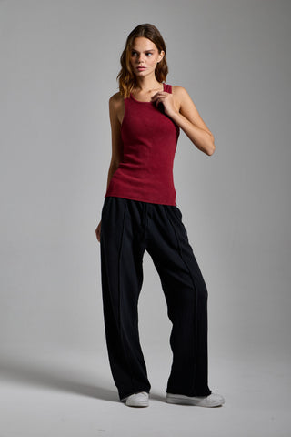 puslu siyah kadin washed stripe jogger passion athletics