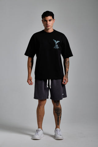 siyah erkek zeus graphic tee passion athletics
